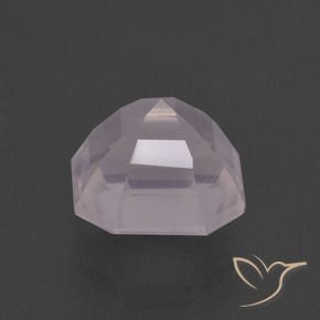 Quarzo rosa Rosa molto chiaro naturale da 3.57 ct, Ottagonale / Taglio smeraldo, Trasparente