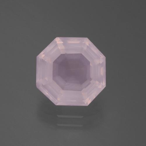 Quarzo rosa Rosa gomma da masticare naturale da 3.68 ct, Taglio smeraldo, Trasparente
