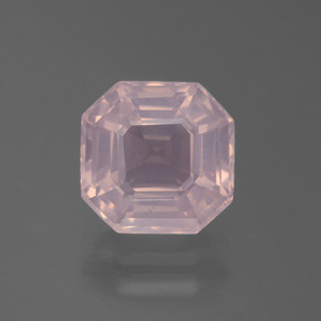 Quarzo rosa Rosa chiaro naturale da 3.99 ct, Taglio smeraldo, Trasparente