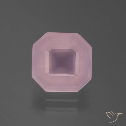 3.29ct Naturale Rosa rosa Quarzo rosa, Taglio smeraldo, Trasparente