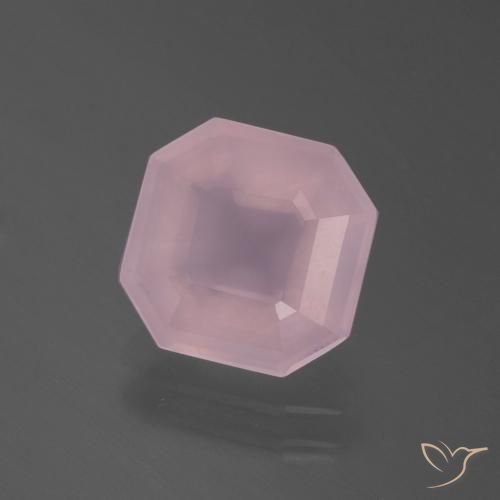 Quarzo rosa Rosa rosa naturale da 3.29 ct, Ottagonale / Taglio smeraldo, Trasparente