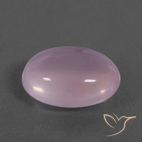 Quarzo rosa naturale rosa da 14,42 ct, taglio ovale, trasparente