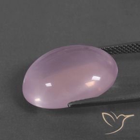 Quarzo rosa naturale rosa da 14,42 ct, taglio ovale, trasparente