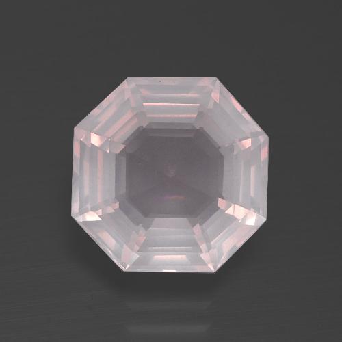 Quarzo rosa Rosa Molto Chiaro naturale da 3.35 ct, Taglio smeraldo, Trasparente