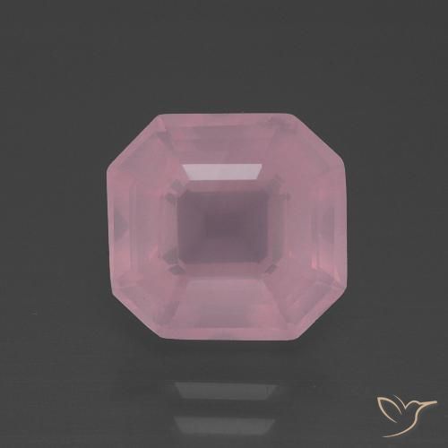 Quarzo rosa Rosa medio naturale da 3.81 ct, Ottagonale / Taglio smeraldo, Trasparente
