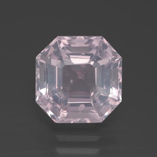Quarzo rosa Rosa molto chiaro naturale da 3.56 ct, Taglio smeraldo, Trasparente