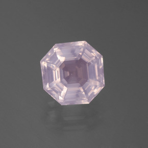 Quarzo rosa Rosa Ciliegia Chiaro naturale da 2.56 ct, Taglio smeraldo, Trasparente
