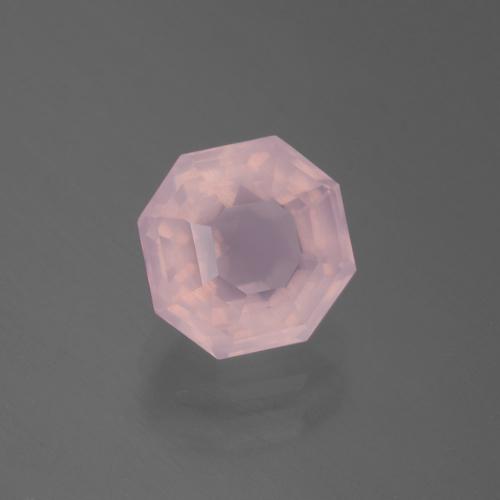 Quarzo rosa Rosa chiaro naturale da 2.57 ct, Taglio smeraldo, Trasparente