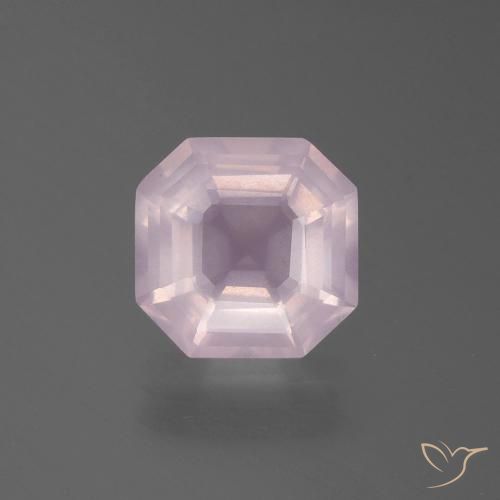 Quarzo rosa Rosa chiaro naturale da 2.85 ct, Ottagonale / Taglio smeraldo, Trasparente