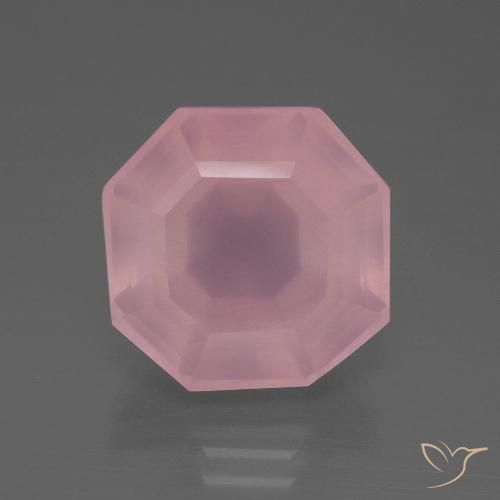12.80ct Naturale Rosa medio Quarzo rosa, Taglio smeraldo, Trasparente