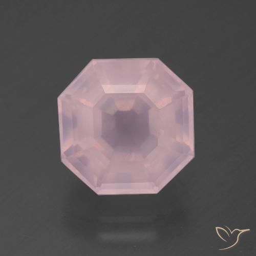 5.07ct Naturale Rosa rosa Quarzo rosa, Taglio smeraldo, Trasparente