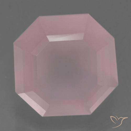 5.61ct Naturale Rosa medio-scuro Quarzo rosa, Taglio smeraldo, Trasparente
