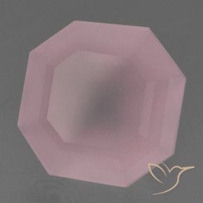 Quarzo rosa Rosa medio-scuro naturale da 5.61 ct, Ottagonale / Taglio smeraldo, Trasparente