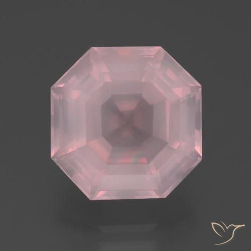 6.25ct Naturale Rosa medio Quarzo rosa, Taglio smeraldo, Trasparente