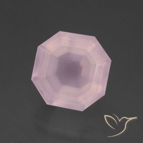 Quarzo rosa Rosa gomma da masticare naturale da 7.76 ct, Ottagonale / Taglio smeraldo, Trasparente