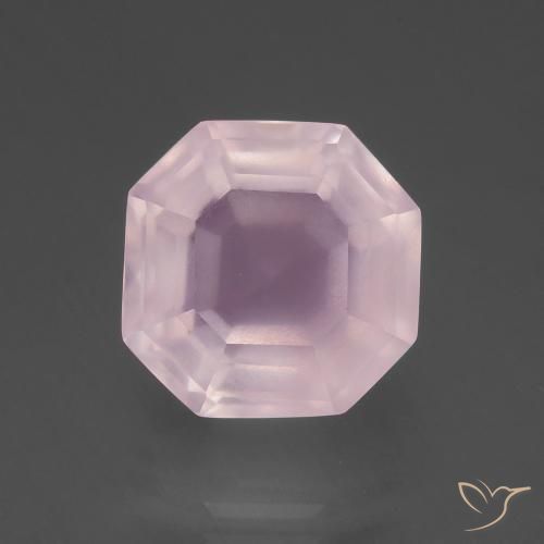 9.25ct Naturale Rosa chiaro Quarzo rosa, Taglio smeraldo, Trasparente