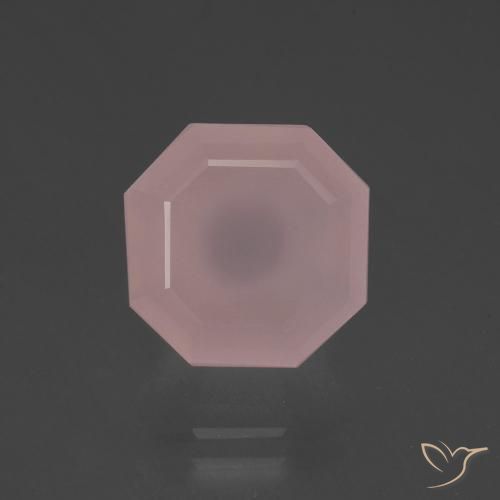 6.64ct Naturale Rosa medio Quarzo rosa, Taglio smeraldo, Trasparente
