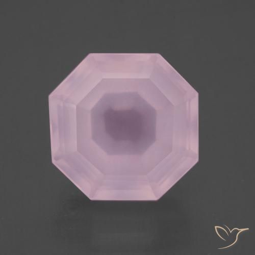13.31ct Naturale Rosa chiaro Quarzo rosa, Taglio smeraldo, Trasparente