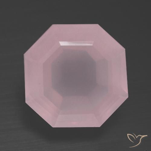 9.81ct Naturale Rosa rosa Quarzo rosa, Taglio smeraldo, Trasparente
