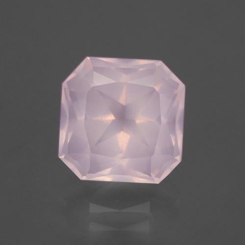 Quarzo rosa Rosa chiaro naturale da 3.53 ct, Taglio smeraldo, Trasparente
