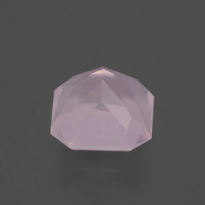 Quarzo rosa Rosa chiaro naturale da 3.53 ct, Taglio smeraldo, Trasparente