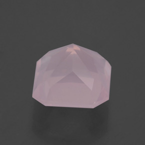 Quarzo rosa Rosa chiaro naturale da 4.15 ct, Taglio smeraldo, Trasparente
