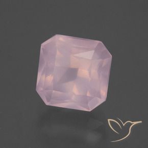 Quarzo rosa Rosa gomma da masticare naturale da 3.82 ct, Ottagonale / Taglio smeraldo, Trasparente
