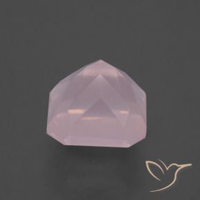Quarzo rosa Rosa gomma da masticare naturale da 3.82 ct, Ottagonale / Taglio smeraldo, Trasparente