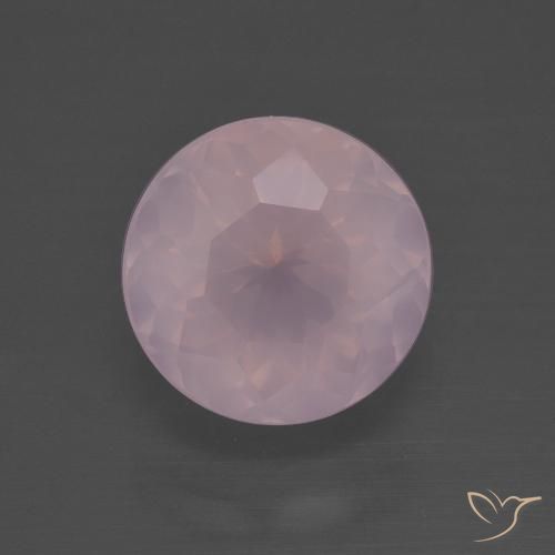 4.44ct Naturale Rosa rosa Quarzo rosa, Rotondo, Trasparente