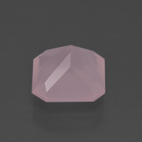 Quarzo rosa Rosa medio naturale da 3.91 ct, Taglio smeraldo, Trasparente