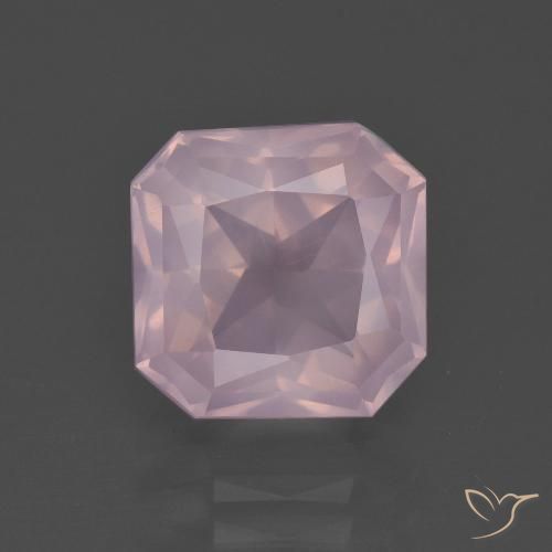 4.71ct Naturale Rosa chiaro Quarzo rosa, Taglio smeraldo, Trasparente