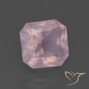 Quarzo rosa Rosa chiaro naturale da 4.71 ct, Ottagonale / Taglio smeraldo, Trasparente