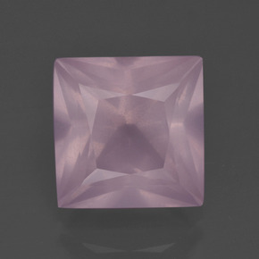 Quarzo rosa Rosa rosa naturale da 6.53 ct, Quadrato, Trasparente