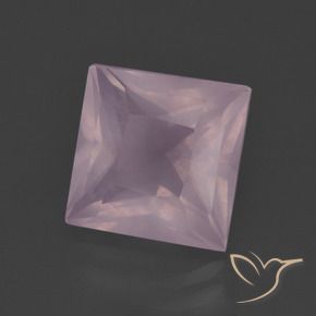 Quarzo rosa Rosa rosa naturale da 4.76 ct, Quadrato, Trasparente