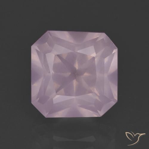 Quarzo rosa Rosa gomma da masticare naturale da 5.68 ct, Ottagonale / Taglio smeraldo, Trasparente