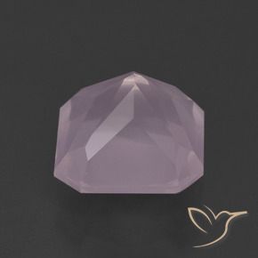 Quarzo rosa Rosa gomma da masticare naturale da 5.68 ct, Ottagonale / Taglio smeraldo, Trasparente