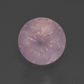 Quarzo rosa rosa medio rosa naturale da 5,04 ct, taglio rotondo, trasparente