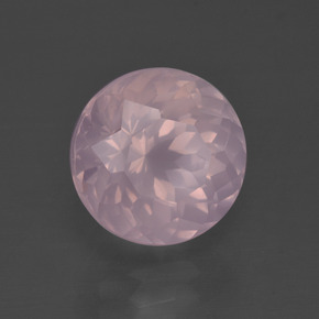 Quarzo rosa rosa medio rosa naturale da 5,04 ct, taglio rotondo, trasparente