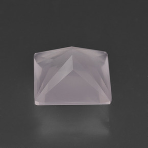 Quarzo rosa naturale rosa da 4,06 ct, quadrato, trasparente