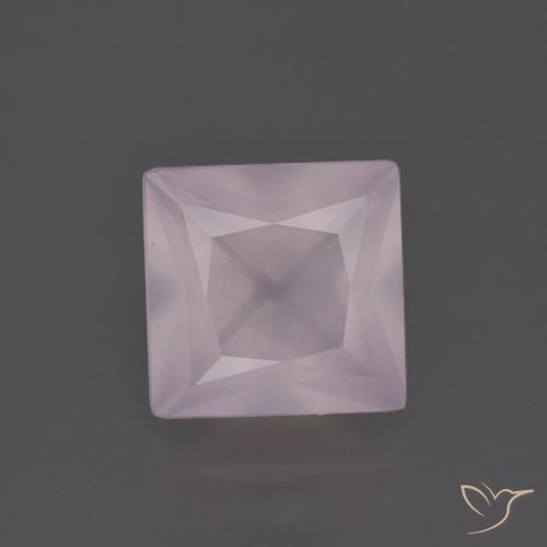 4.27ct Naturale Rosa chiaro Quarzo rosa, Quadrato, Trasparente