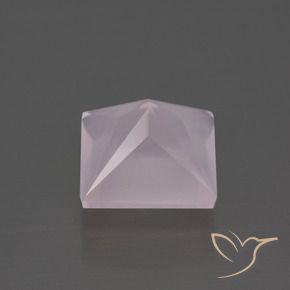 Quarzo rosa Rosa chiaro naturale da 4.27 ct, Quadrato, Trasparente