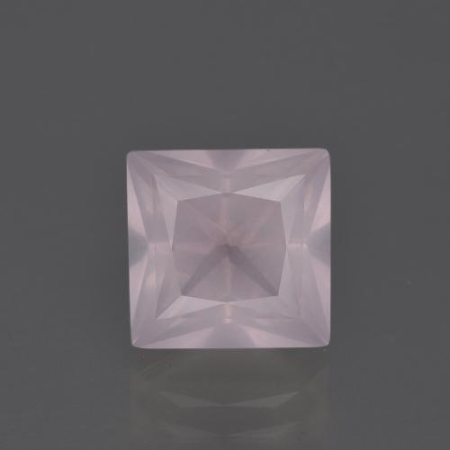 Quarzo rosa naturale rosa da 3,90 ct, quadrato, trasparente