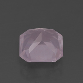 Quarzo rosa Rosa chiaro naturale da 2.77 ct, Taglio smeraldo, Trasparente