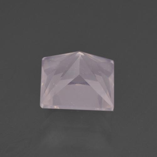 Quarzo rosa naturale rosa da 3,39 ct, quadrato, trasparente