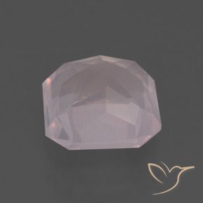 Quarzo rosa Rosa chiaro naturale da 2.79 ct, Ottagonale / Taglio smeraldo, Trasparente