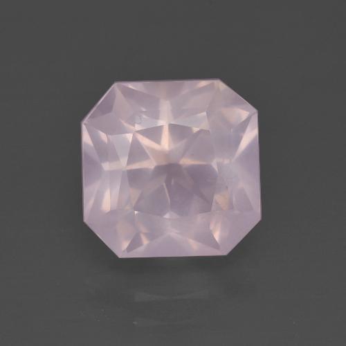 Quarzo rosa Rosa chiaro naturale da 3.66 ct, Taglio smeraldo, Trasparente