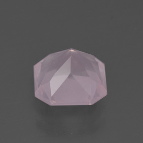 Quarzo rosa Rosa chiaro naturale da 3.66 ct, Taglio smeraldo, Trasparente