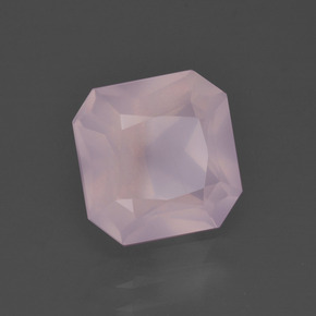 Quarzo rosa Rosa gomma da masticare naturale da 4.05 ct, Taglio smeraldo, Trasparente