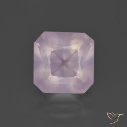 3.08ct Naturale Rosa Ciliegia Chiaro Quarzo rosa, Taglio smeraldo, Trasparente
