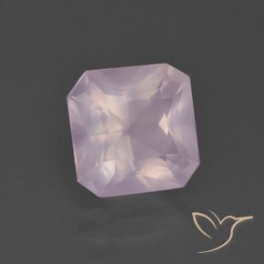 Quarzo rosa Rosa Ciliegia Chiaro naturale da 3.08 ct, Ottagonale / Taglio smeraldo, Trasparente